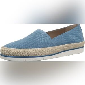 Donald J. Pliner Palm Blue and Tan Espadrilles with Jute Sole Sz 7.5 SH122